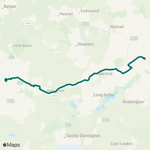 East Midlands Friar Lane - Hall Drive map
