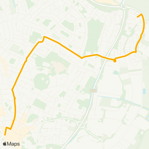 East Midlands Queensgate Bus Station - Keys Park map