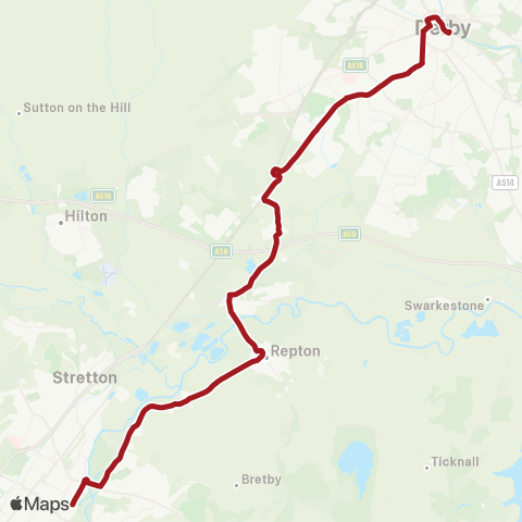East Midlands Bus Station - Market Place map
