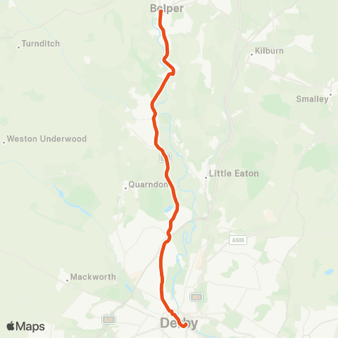 East Midlands Bus Garage - Bus Station map