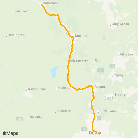 East Midlands Bus Station - Matlock Street map