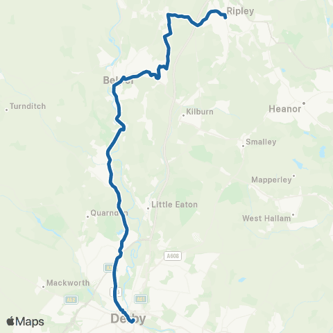 East Midlands High Street - Bus Station map
