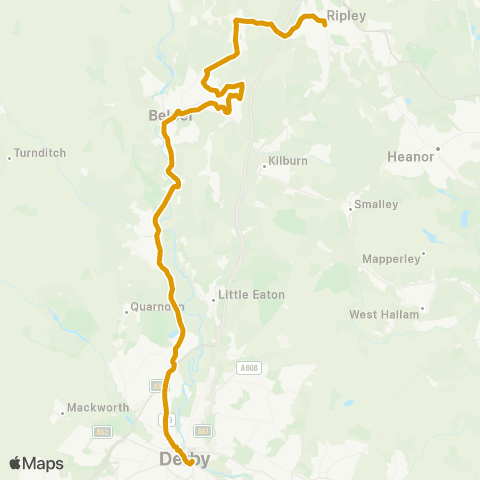 East Midlands High Street - Bus Station map