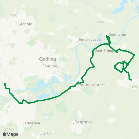 East Midlands Broad Marsh Bus Station - Market Place map