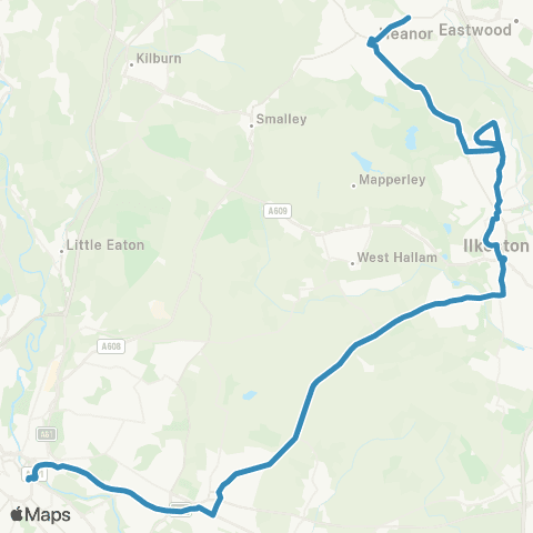 East Midlands Bus Station - Millersdale Avenue map