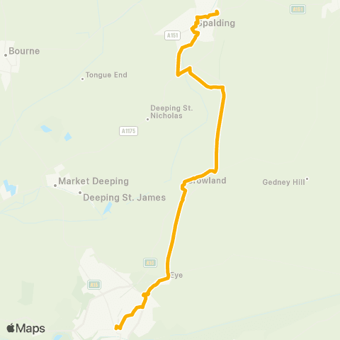 East Midlands Springfields Outlet - Queensgate Bus Sta map
