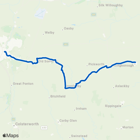 East Midlands West Road - Bus Station map