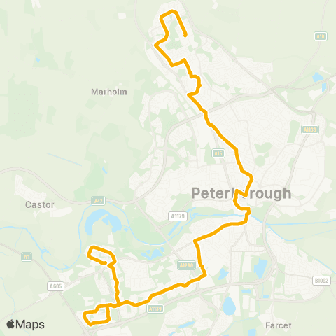 East Midlands Bus Station - Saxon Centre map