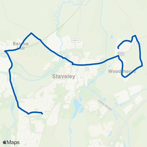 East Midlands Springwell School - Miners Welfare map