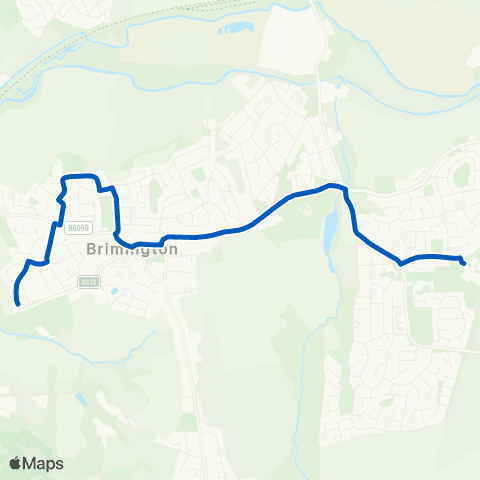 East Midlands Lansdowne Road 102 - Springwell School map
