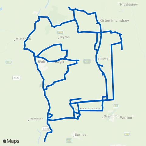 East Midlands Neighbourhood Ctr - Demand Responsive Area map
