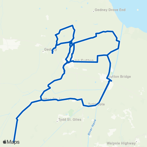 East Midlands Demand Responsive Area - Interchange Shelter map