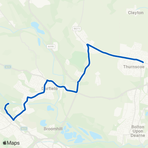 East Midlands High St / Mt Av - Dove Val Way / Mitchells Way map