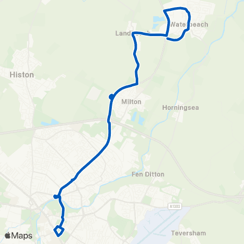 East Midlands Cockfen Lane - Drummer Street map