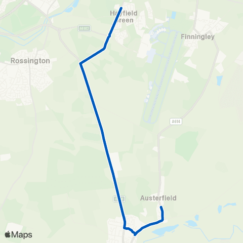 East Midlands Hurst Ln / Poplar Way - High St / Pilgrim Rise map