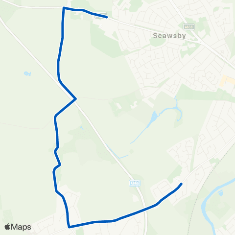 East Midlands Melton Rd / Ingleborough Dr - Barnsley Rd / Emley Dr map
