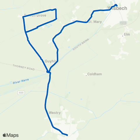 East Midlands Grays Lane - Horse Fair Bus Station map