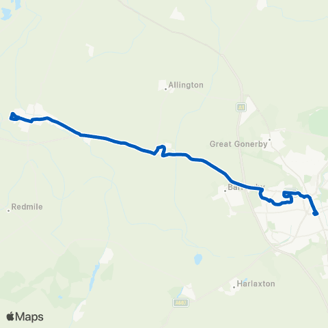 East Midlands Pinfold Lane - Bus Station map