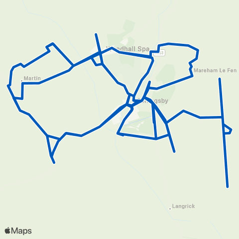East Midlands Demand Responsive Area - Interchange Shelter map