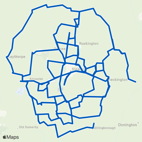 East Midlands Demand Responsive Area - Rail Station map