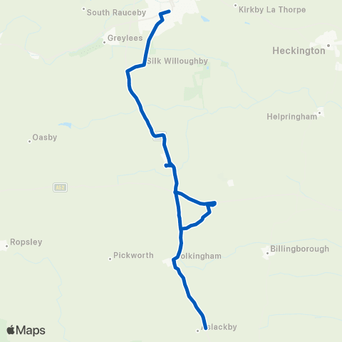 East Midlands Whichcote Arms Ph - Spar Shop map