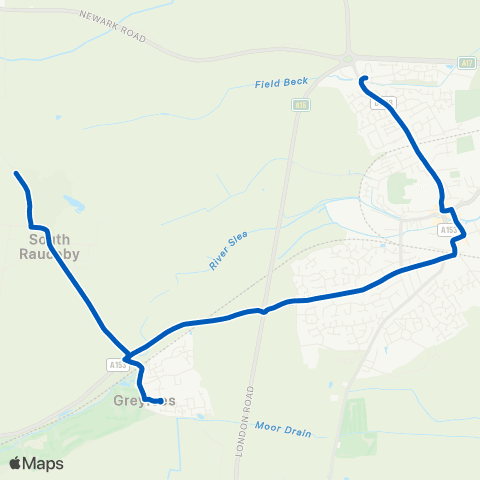 East Midlands Holdingham Mead - Primary School map