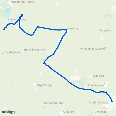 East Midlands Brecks Lane - Market Place map