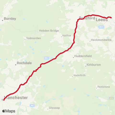 National Express  map