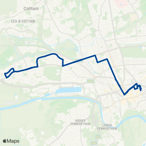 Preston Bus  map