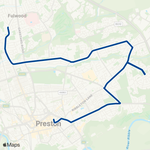 Preston Bus  map