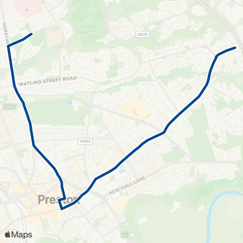 Preston Bus  map