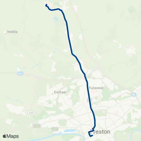 Preston Bus Railway Station - College map