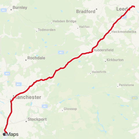 National Express  map