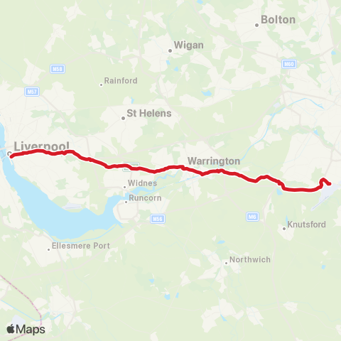 National Express  map