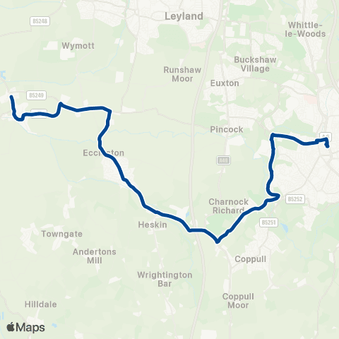 Preston Bus Railway Station - Bus Station map