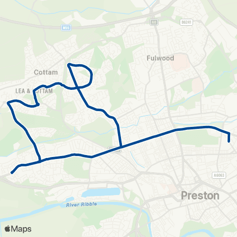 Preston Bus Stock Rd - Football Ground map