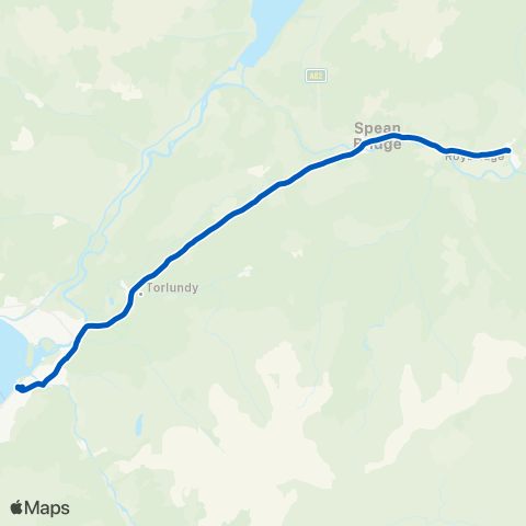 Lochaber Action on Disability Hall - Spean Crescent map