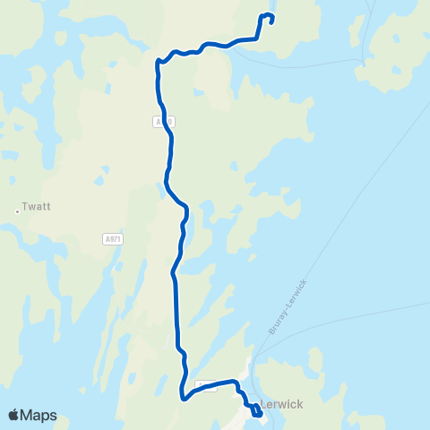 J & D S Halcrow Viking Bus Station - Gillside map