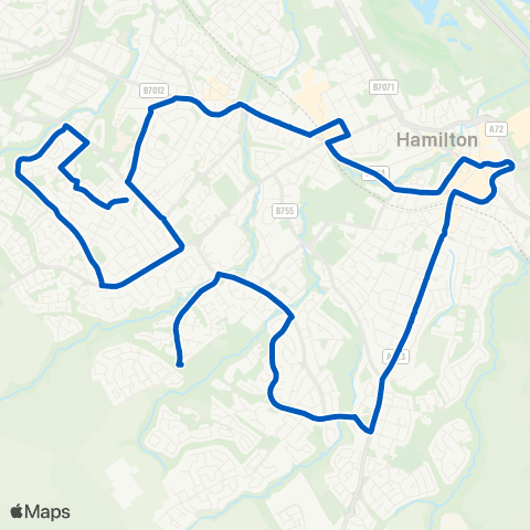 JMB Travel Turning Circle - Hillhouse Road map