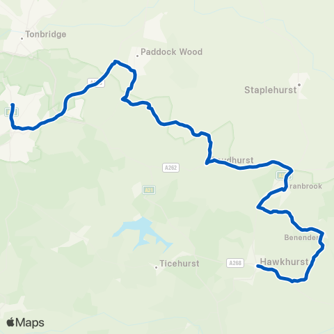 Hams Travel Victoria Hall - Tunbridge Wells Boys' Grammar Sch map