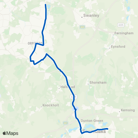 Go-Coach Hire Kemnal Technology Coll - Trinity School map