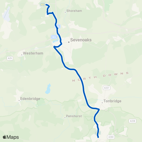 Go-Coach Hire Woodbury Park Rd - Knockholt Railway Sta map