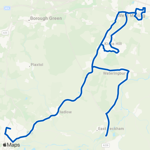 Hams Travel Hugh Christie Tech Coll - Branbridges Rd map