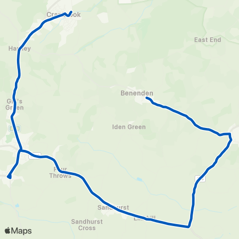 Hams Travel Cranbrook School - Village Hall map