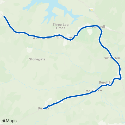 Hams Travel The Greyhound - Post Office map