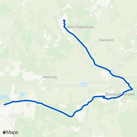 Go-Coach Hire Hever Road Shops - Knole Academy map