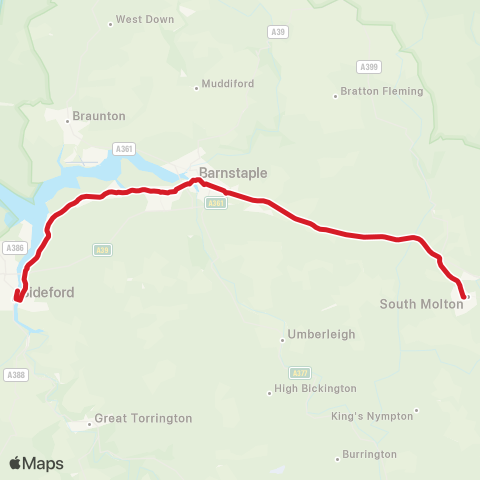 National Express  map