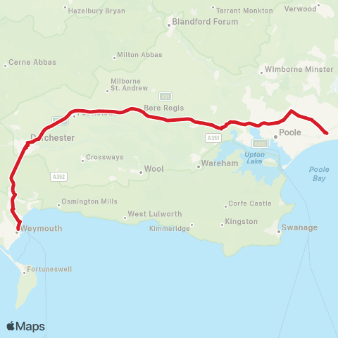 National Express  map