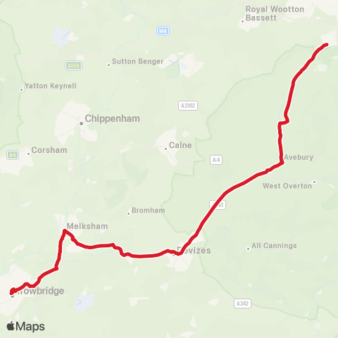 National Express  map