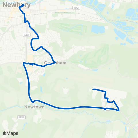 Newbury & District  map